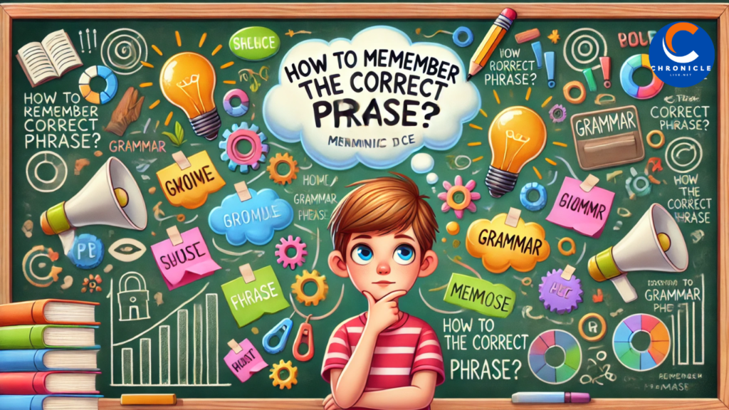 How to Remember the Correct Phrase?